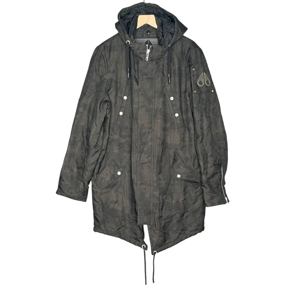 Moose Knuckles Saint Ulric 2 Logo Parka Coat Camo Size Large